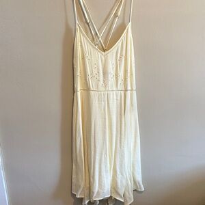 Light Yellow Summer Sleeveless Dress